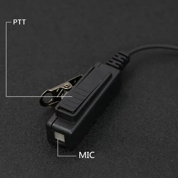 Long big PTT Acoustic Air Tube Headphone for Motorola PRO5150 GP340 GP580 GP328 GP338 HT750 PTX760 etc walkie talkie
