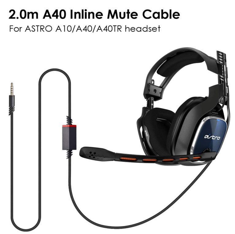 Strict selection of Logitech Astro A10 A40 TR MixAmp headset cable for audio line 3.5mm game line