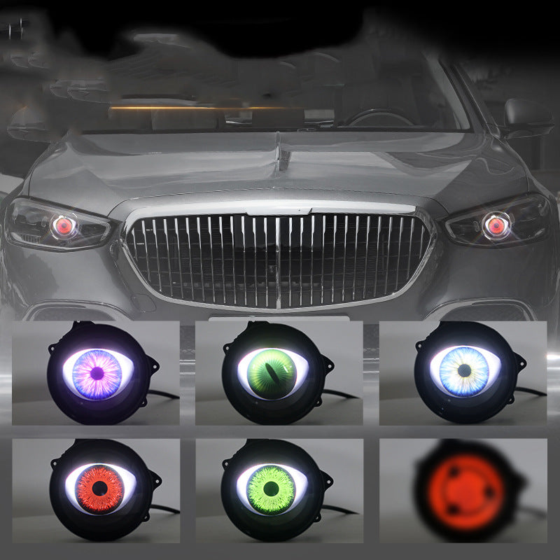 Cross-border new dynamic LED car headlight 3 inch demon eye LED eye light modified eagle eye light blink light