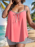 European Conservative Split Swimsuit for Women Foreign Trade Cross-Border Tankini Loose Large Size Swimsuit Beach Split Swimsuit