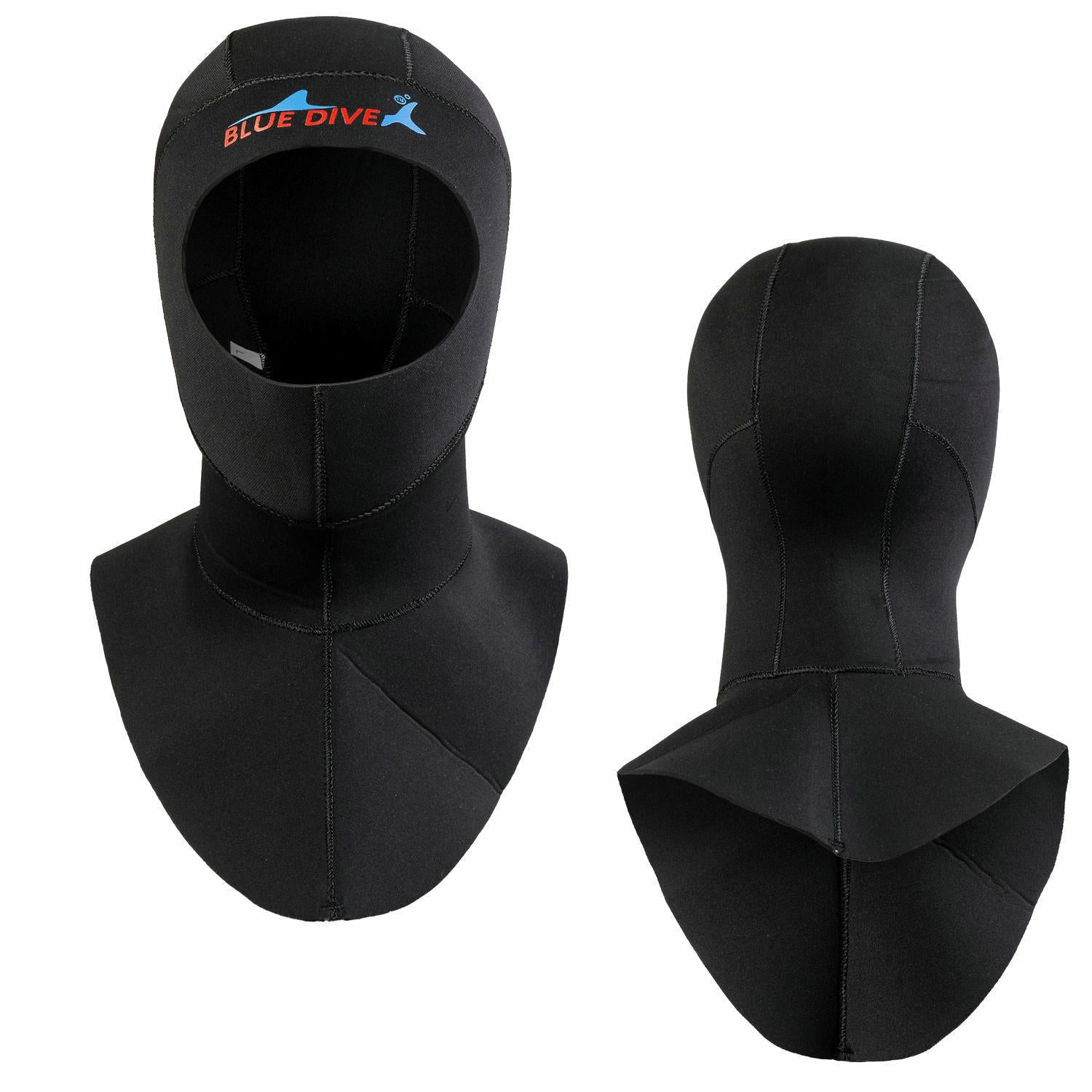 Diving Cap 3mm Thickened Warm Underwater Cold-proof Swimming Scuba Men's Winter Swimming Women's Super Elastic Thickened Snorkeling Head with Shoulder