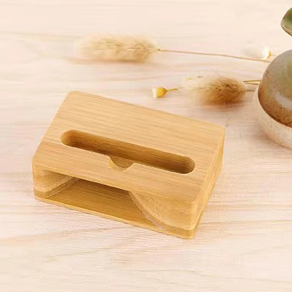 Wooden Phone Speaker Cell Phone Deskholder Sound Amplifier Phone Dock Clear Calls and Music Mobile Phone Riser Loudspeaker
