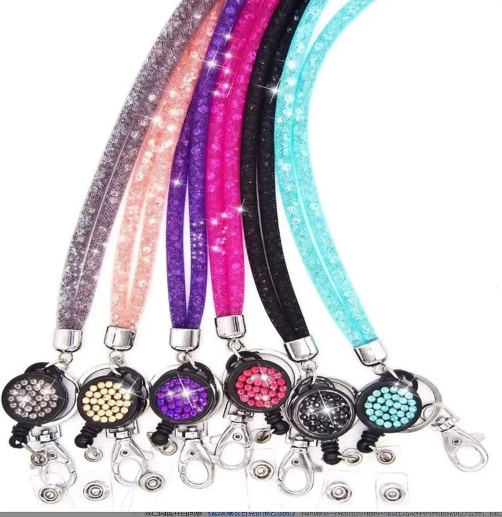 Badges Holder Retractable Lanyard  Id Lanyard Name Xyun Card Badge Holder Reels Clips Hanging Rope Keychain Necklace Strap