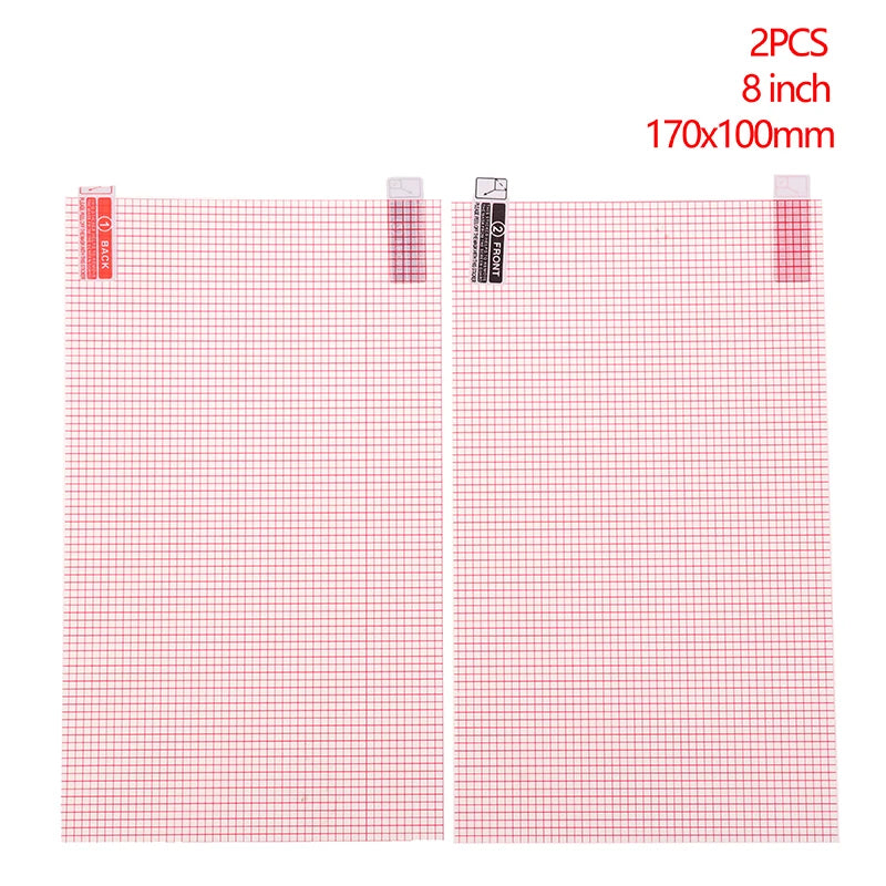 2PCS Universal Screen Protector 5/6/7/8/9/10/11/12 Inch Smart Phone Tablet GPS Protective Film