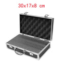 Shockproof Aluminum Tool Organizer Case, Portable Protective Box with Foam Sponge for DIY and Industrial Use