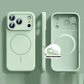 New Liquid Silicone Magnetic Case For iPhone 17 16 15 14 13 12 Pro Max 16 Plus Air Original Soft Cover For iPhone 17 16 Pro Max