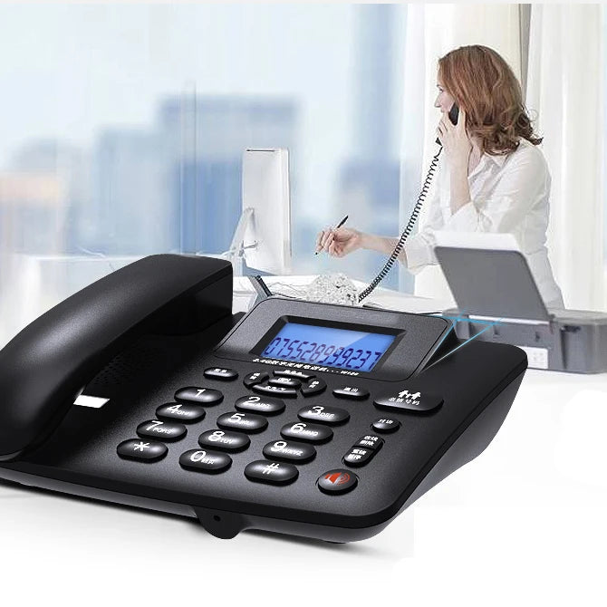 Cordless Answering Machine 2.4G Corded Phone Handset Office Home Hotel Long Range Wireless Telephone 1-4 Handsets Table Phone
