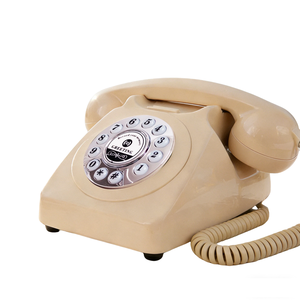 Audiolibro Guestbook Phone Voice Guest Book Wedding Classic Styl Retro Telephone for Wedding Retirement Graduation Birthday Part