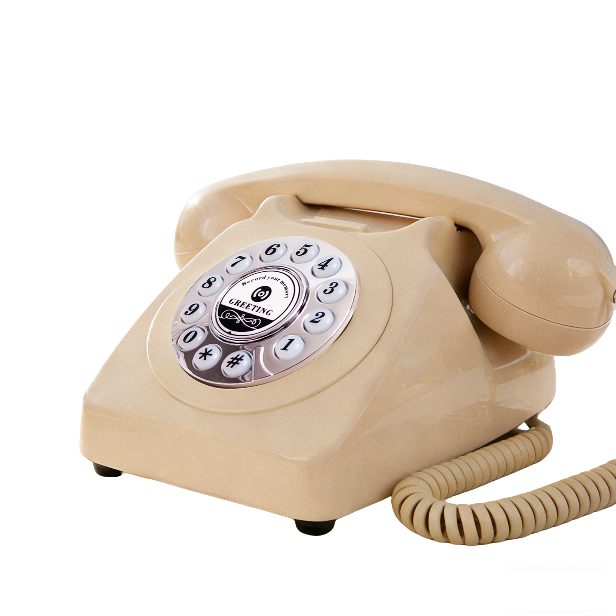Audiolibro Guestbook Phone Voice Guest Book Wedding Classic Styl Retro Telephone for Wedding Retirement Graduation Birthday Part