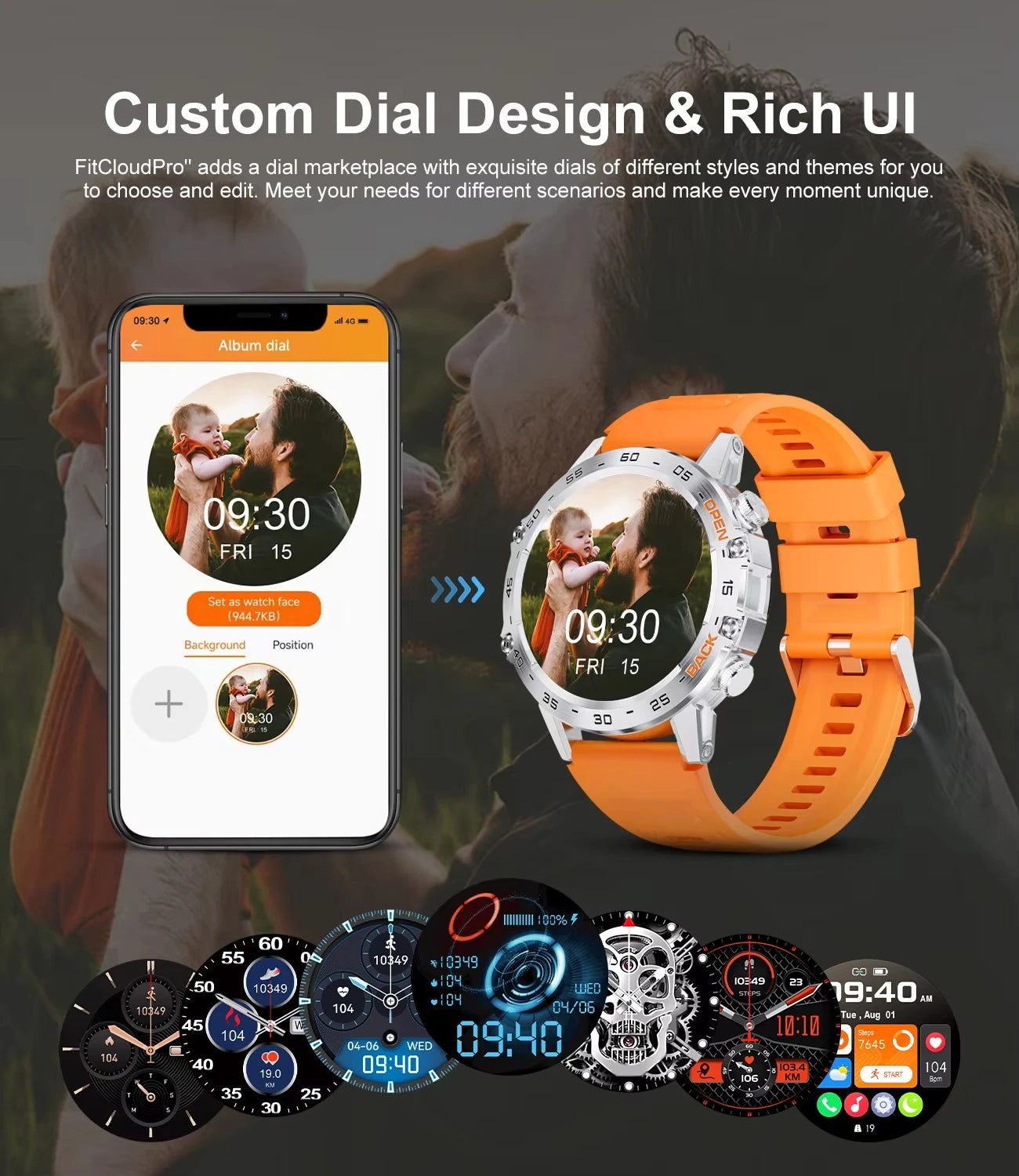 LIGE 1.39 Inch HD Bluetooth Call Smart Watch Men Fitness Tracker Blood Oxygen Health Monitor 400mAh Smartwatch 100+ Sport Modes
