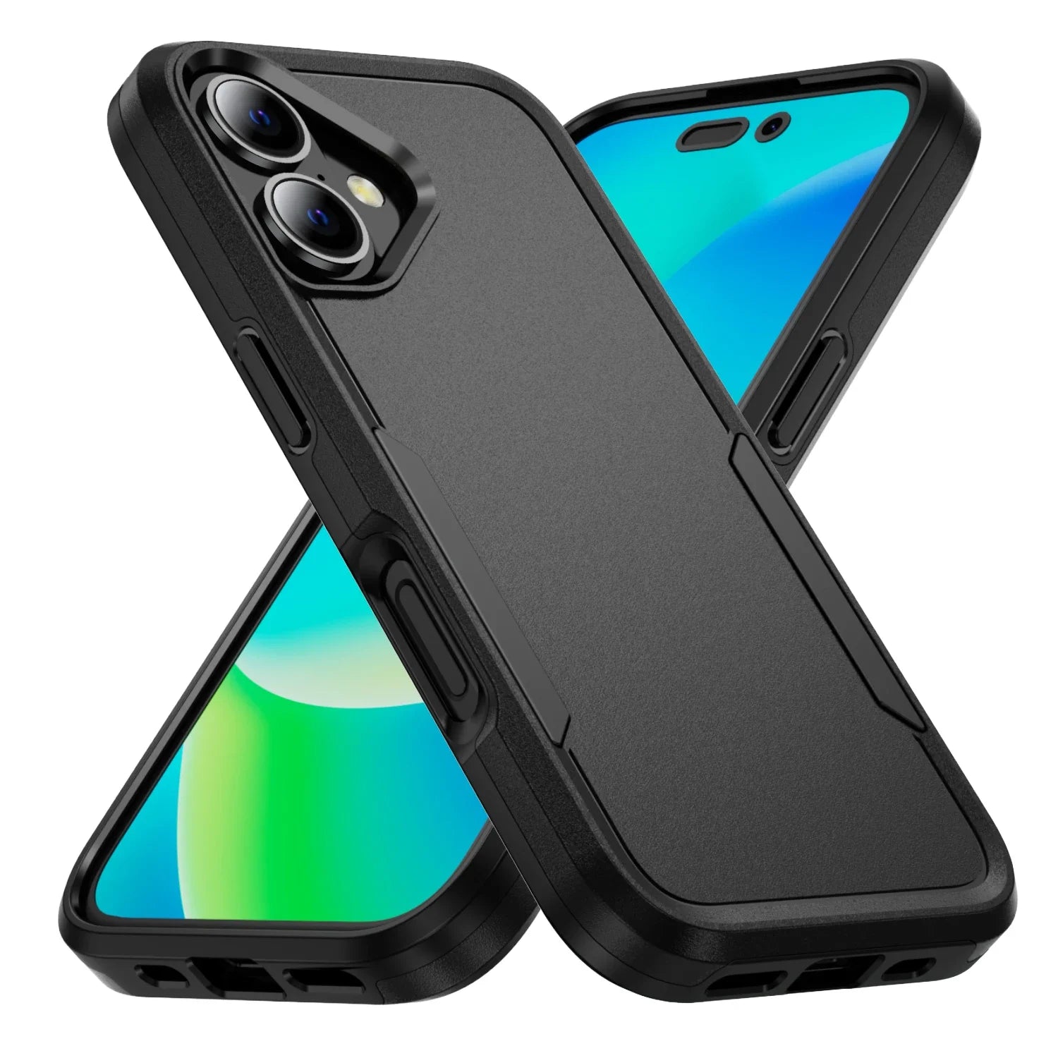Hard Armor Matte Feeling Case for Iphone 18 17 Pro Max 17 Air 17e 16e 16 15 Plus 14 12 13 Iphone18 Fall Protective Accessories