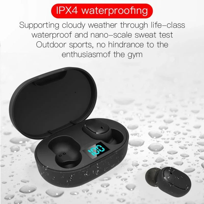 TWS E6S Fone Bluetooth Earphones Wireless Bluetooth Headset Noise Cancelling Headset With Microphone Headphones ForHuawei Xiaomi