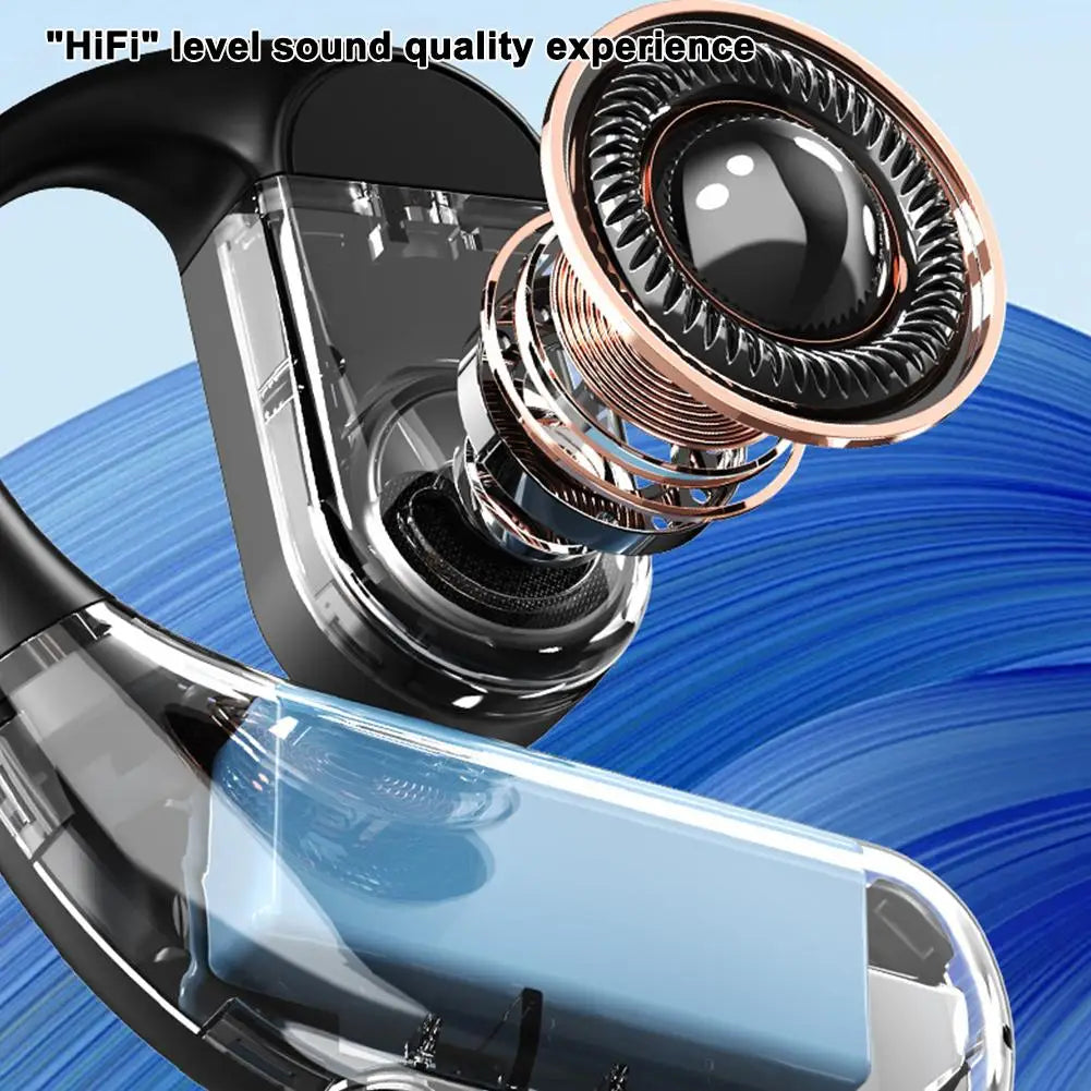 Single Earphones Long Standby Business Headphones Waterproof Rotation Mono Headset Outdoor Call Bluetooth Wireless Earbuds