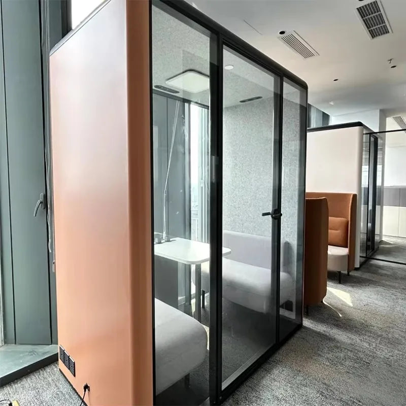 FOODLINE Customized High Quality Mobile Work Study Room Soundproof Office Pod  Easy Install Phone Booth for Office Home Hospital