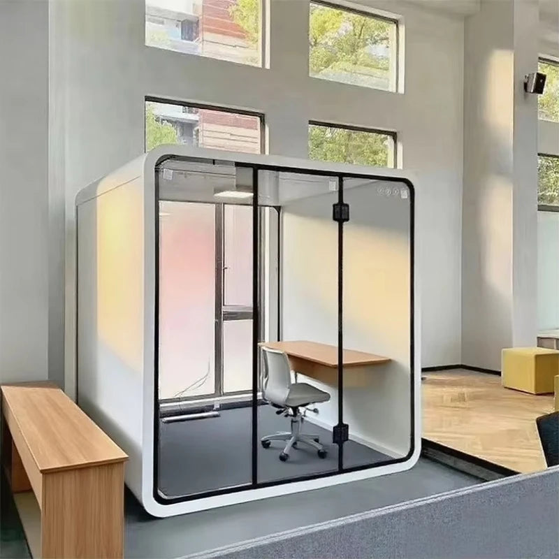 FOODLINE Customized High Quality Mobile Work Study Room Soundproof Office Pod  Easy Install Phone Booth for Office Home Hospital