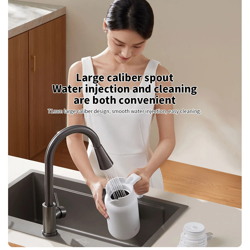 NEW Mijia Thermos Kettle Vacuum Insulated Bottle for Hot/Cold Drinks 1.5/2.0L 60oz Coffee Carafe Hot Water Tea Dispenser