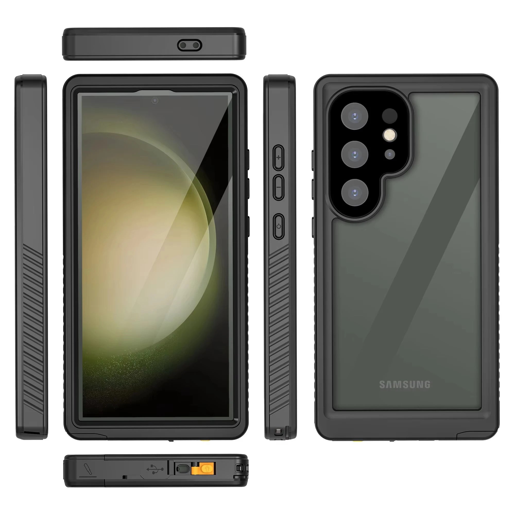 Shellbox Best-selling PC TPU Lens Protection Rugged and Durable Fully Sealed IP68 Waterproof Phone Case S25 Ultra S23 S24 Serie