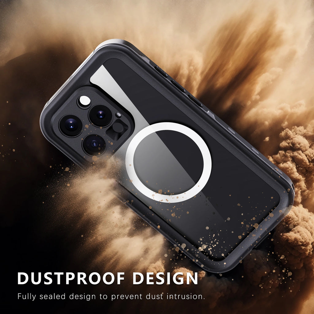 Shellbox Professional Waterproof Phone Case 360° Shockproof and Dustproof IP68 (Compatible with iPhone 17 Pro/16/15/14/13)