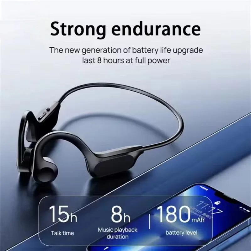 Original bone conduction headphones, high-fidelity HiFi sound quality, wireless, waterproof, suitable for iPhone and Xiaomi.