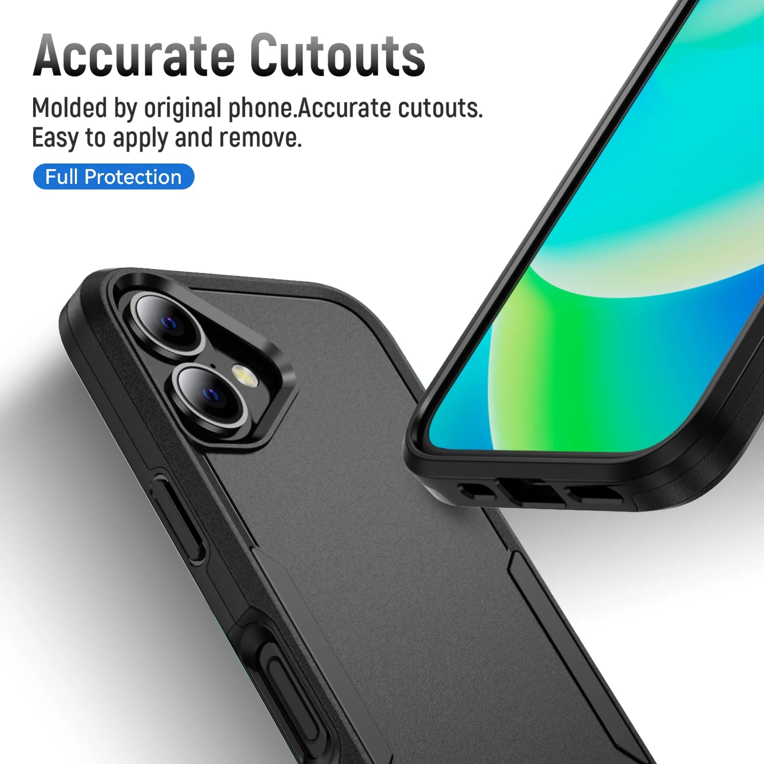 Hard Armor Matte Feeling Case for Iphone 18 17 Pro Max 17 Air 17e 16e 16 15 Plus 14 12 13 Iphone18 Fall Protective Accessories