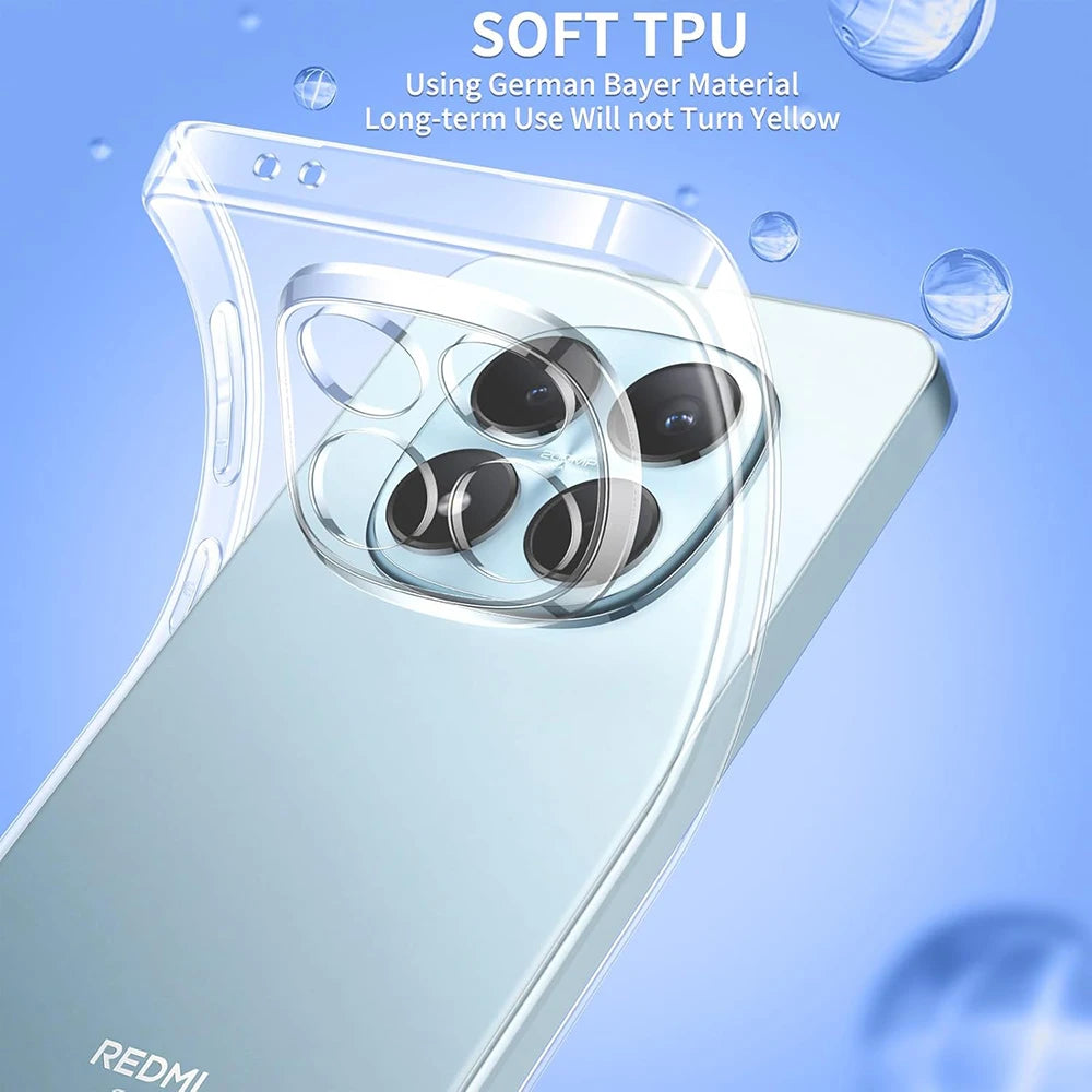 Ultra Thin Silicone Soft Case For Xiaomi Redmi Note 15 Pro Plus Pro+ 4G 5G Clear Transparent Shell Shockproof Slim TPU Cover
