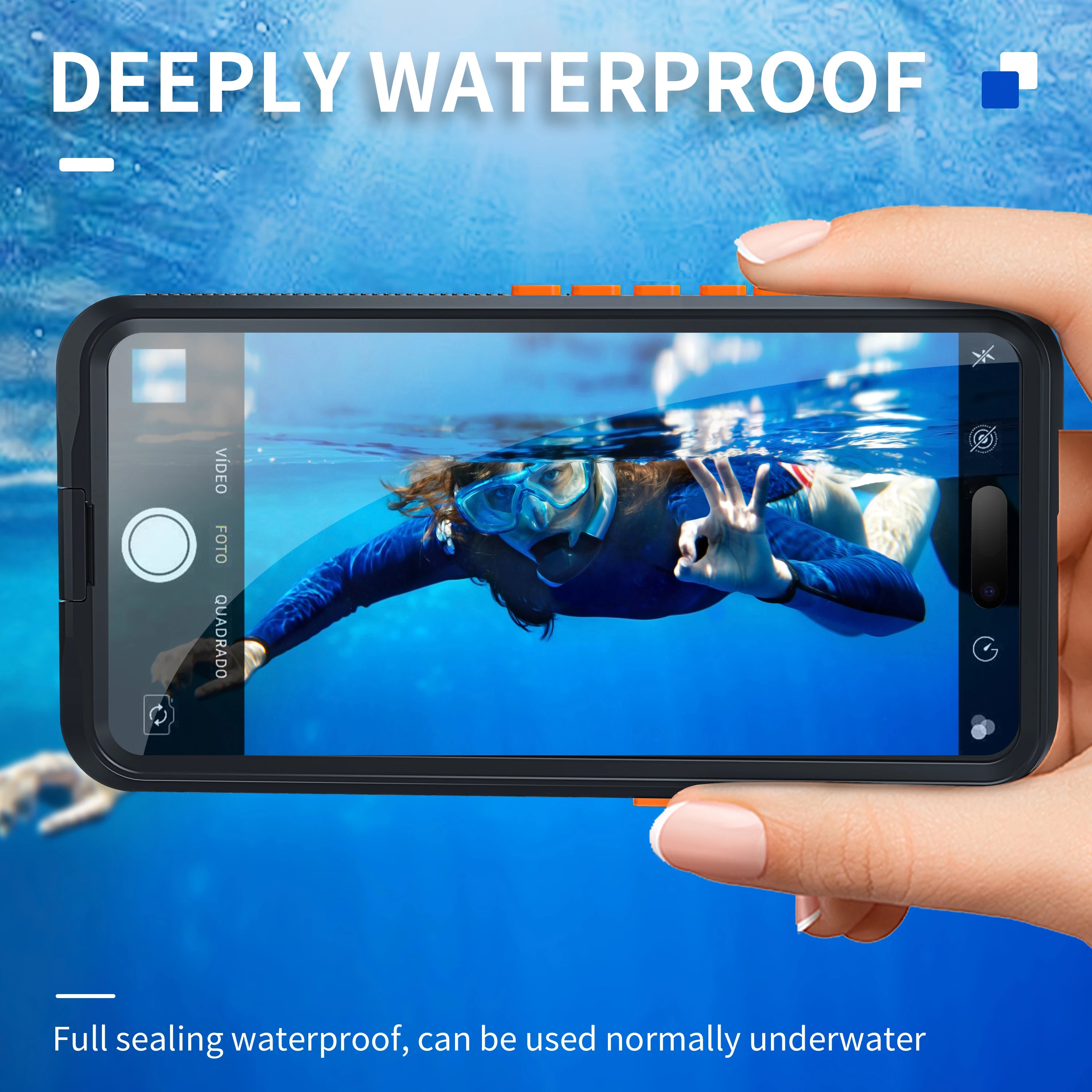 shellbox - Outdoor Swimming Underwater Photography Universal Waterproof Phone Case, Compatible with iPhone 17, 16 Pro,15,14, MAX