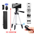 Mobile Tripod for Phone Lightweight Camera Tripod Stand with Bluetooth Selfie Remote Phone Holder for Youtube Video Photography