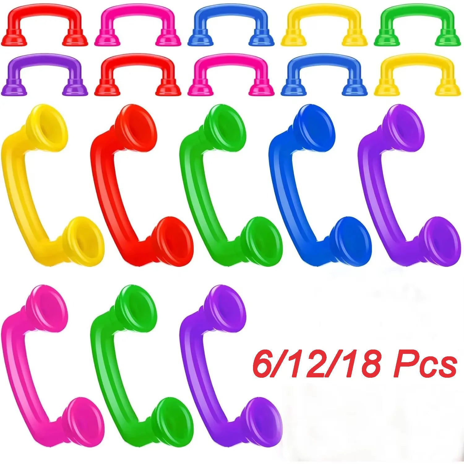 6/12/18 Pcs Reading Phone, Auditory Feedback Whispering Phone Classroom Operational Adult, PC Based Speaking Communication Toys