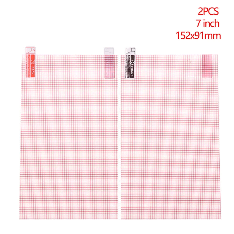 2PCS Universal Screen Protector 5/6/7/8/9/10/11/12 Inch Smart Phone Tablet GPS Protective Film