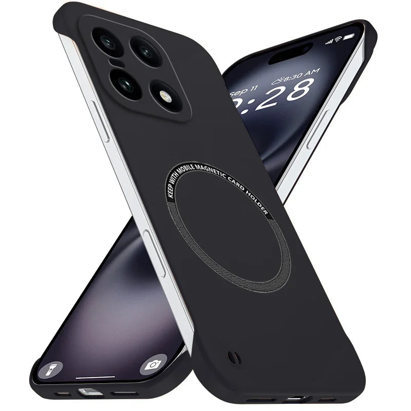 Magnetic Slim for OnePlus 15 5G PLK110 Frameless Cases Lightweight Matte Anti-Scratch Hard PC Cover Borderless Shockproof Armor