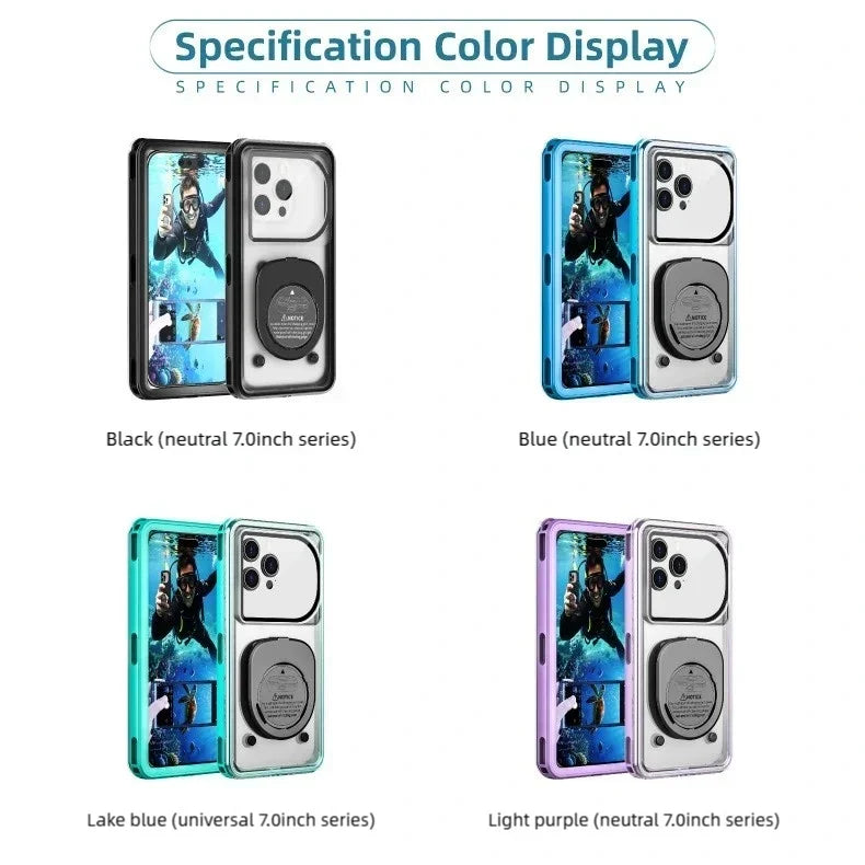 IP68 Waterproof Phone Case For Honor 400 300 200 100 90 Pro Case Tranparent Cover Diving Underwater Swim Outdoor Sports Fundas