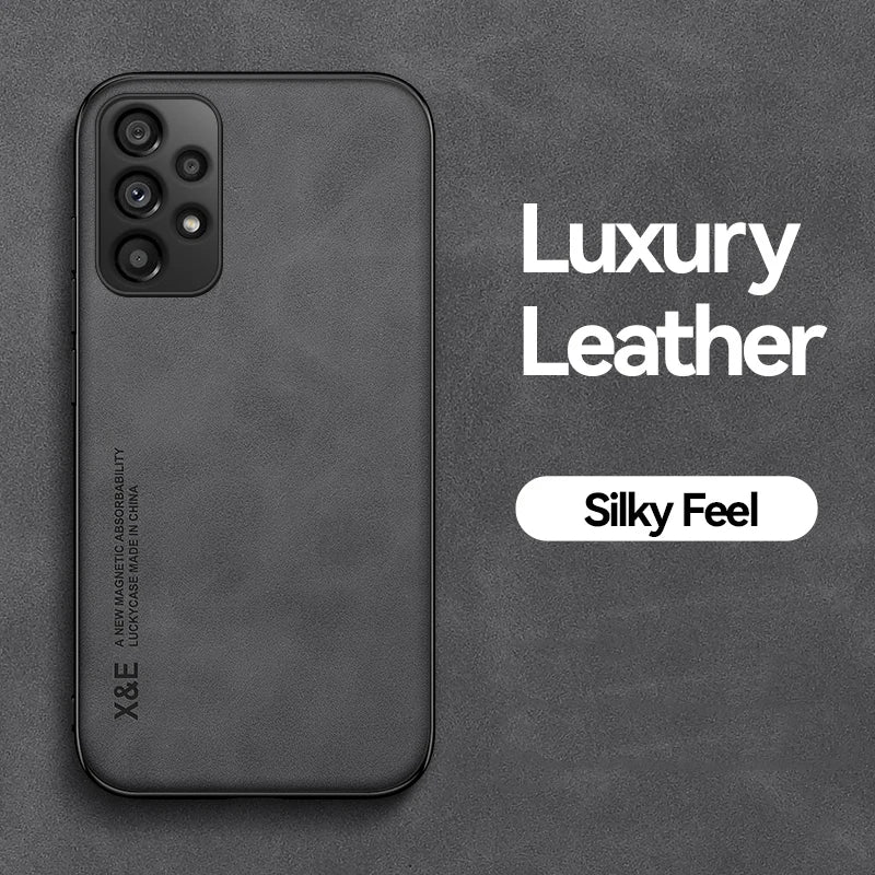 Hidden Iron Plate Magnetic Frosted Leather Phone Case For Xiaomi 17 Pro Max 15T 15 14 14T 13 13T 12 12T 11 11T Pro Back Cover