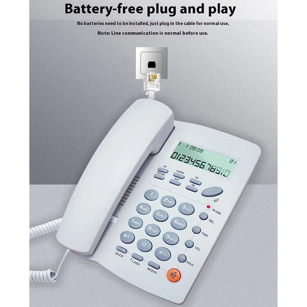 Hotel Telephone With Support Music On Hold Speakerphone Function Hotel Room Corded Phones Landline