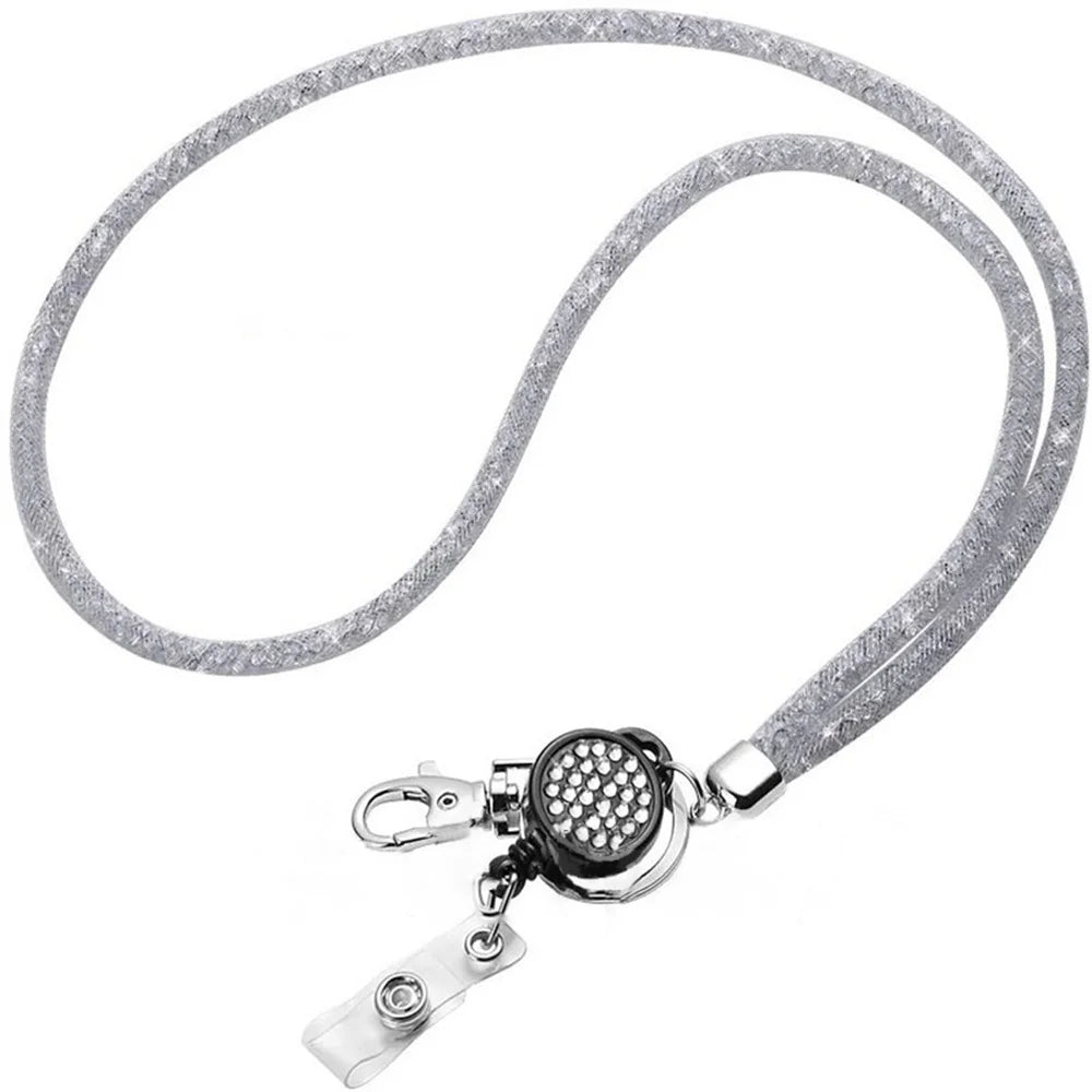 Badges Holder Retractable Lanyard  Id Lanyard Name Xyun Card Badge Holder Reels Clips Hanging Rope Keychain Necklace Strap