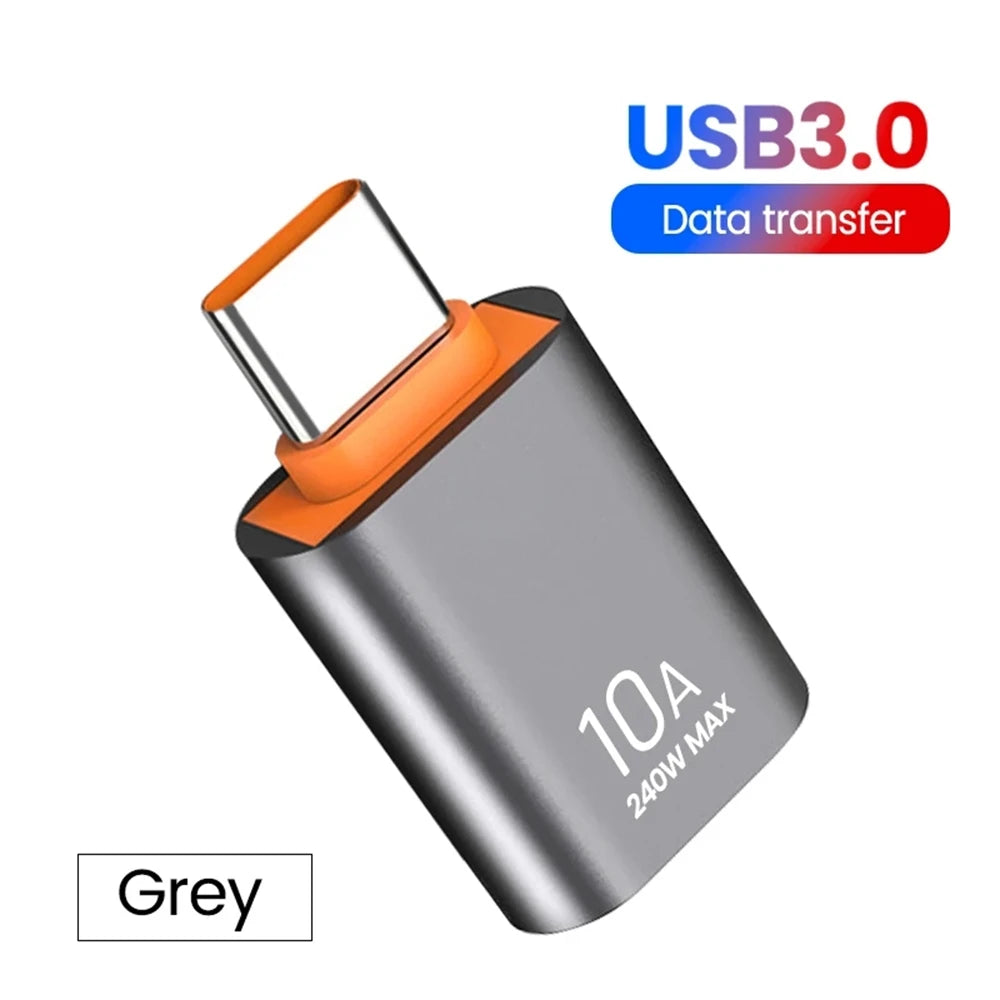 NINIBIL 10A OTG USB 3.0 To Type C Adapter USB Female To Type c Male Fast Charging adadpter OTG USB C For Xiaomi Samsung Laptop