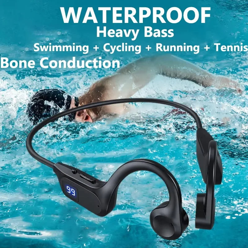 Original bone conduction headphones, high-fidelity HiFi sound quality, wireless, waterproof, suitable for iPhone and Xiaomi.