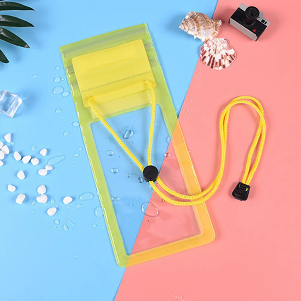 Universal Mobile Phone Waterproof Bag Swimming Beach Waterproof Phone Case Outdoor Transparent Sealed Cellphone Waterproof Bag