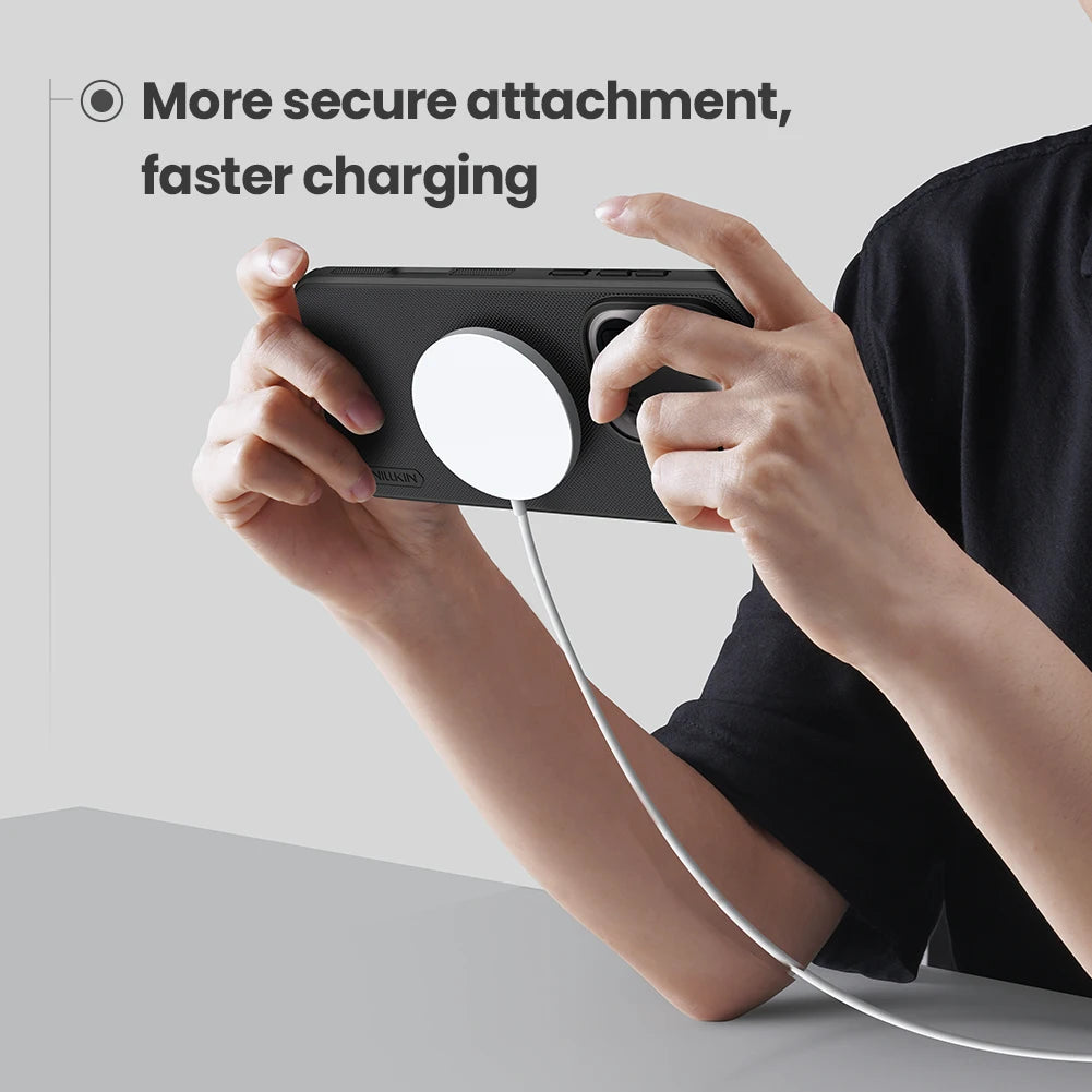 For OPPO Find X9 Pro 5G Nillkin Case Magnetic Super Frosted Pro Magsafe 360 Soft Frame Matte PC TPU Full Back Cover Protection
