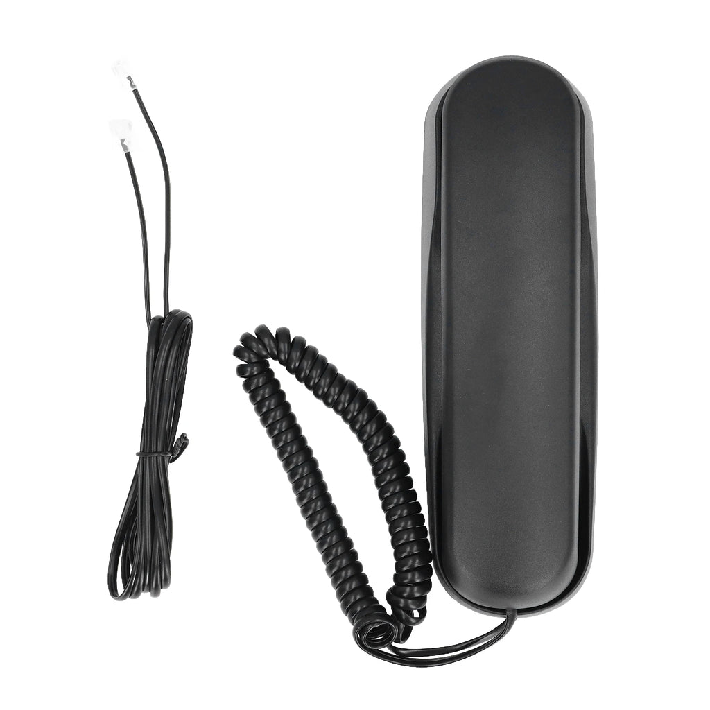 Mini Desktop Corded Landline Phone Fixed Telephone Wall Mountable Supports Mute/ Pause/Redial and 2 Ring Volume Adjustable Funct