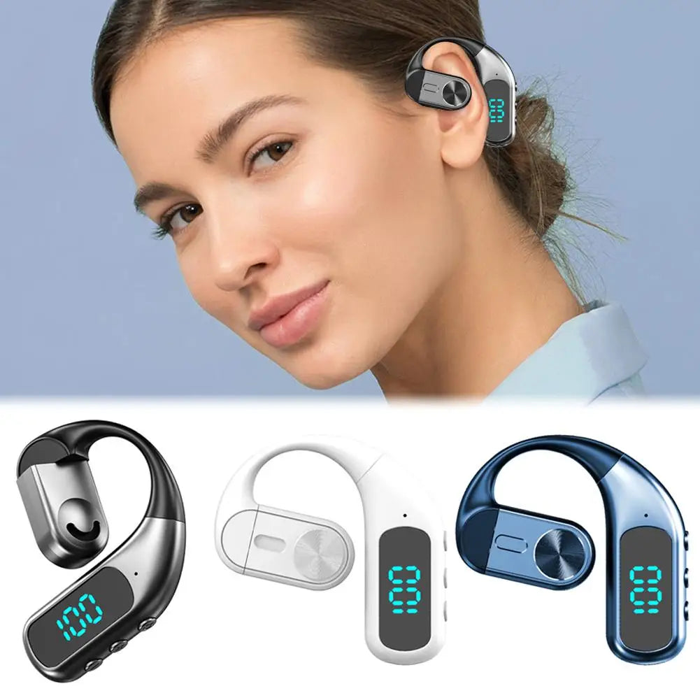 Single Earphones Long Standby Business Headphones Waterproof Rotation Mono Headset Outdoor Call Bluetooth Wireless Earbuds
