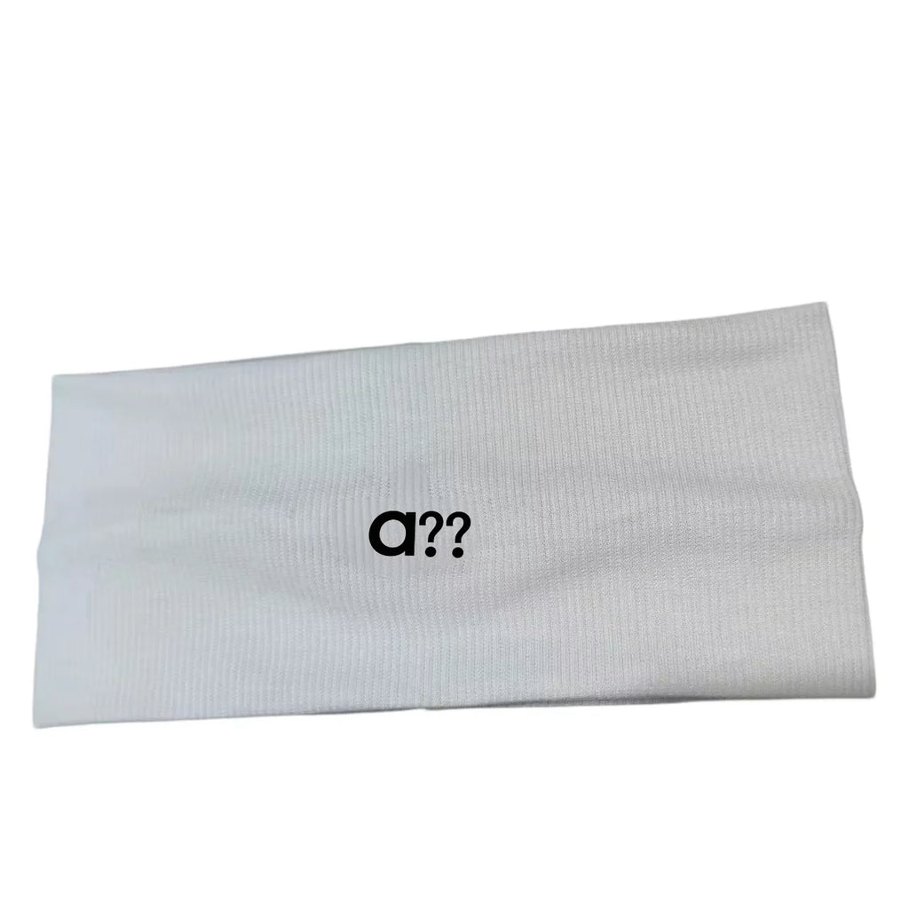 2026 Embroidery Knit Headband Men Women Sports Sweatband Yoga Turban Anti-Slip Elastic Hair Wrap Casual Streetwear Vest