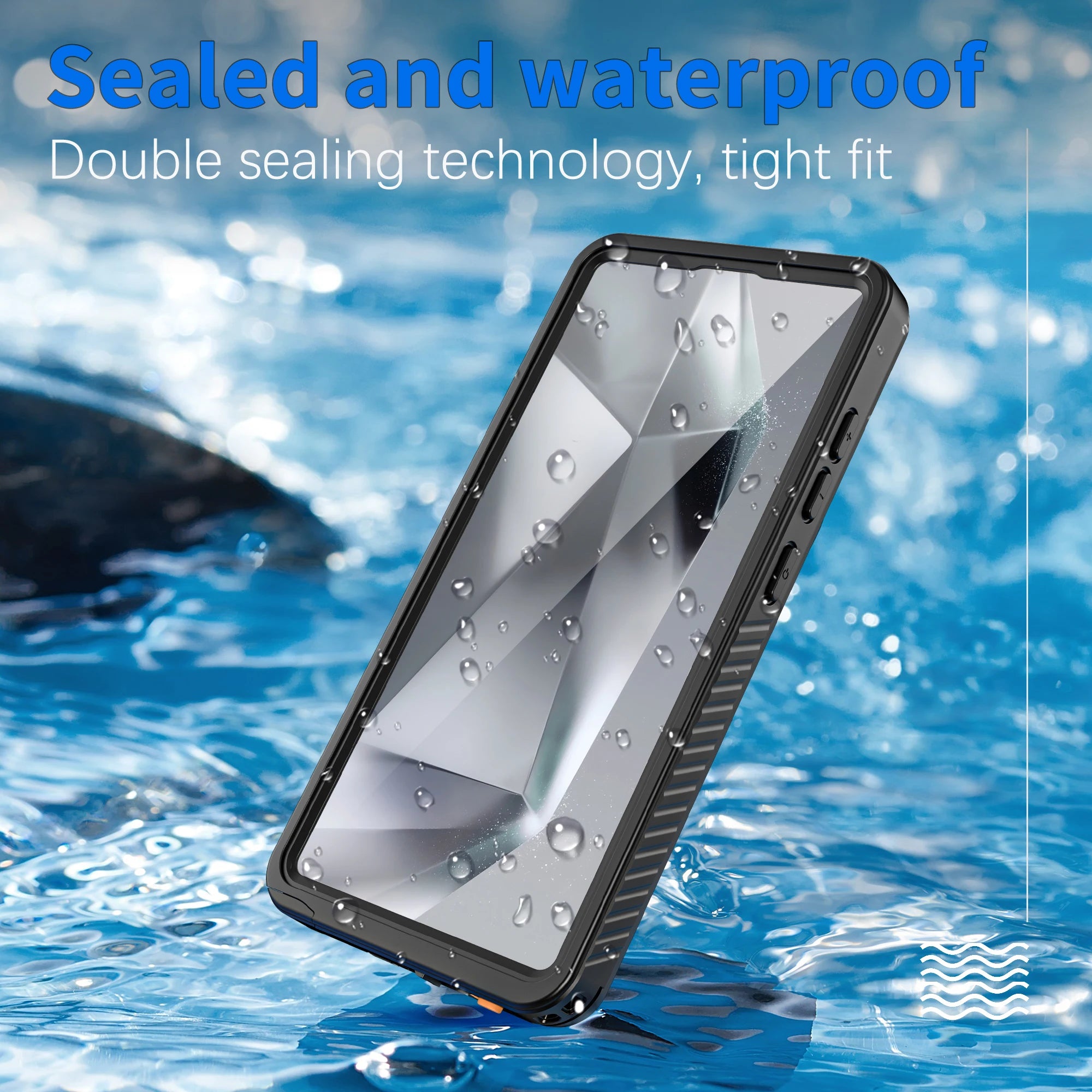 Shellbox - Waterproof phone case for (S25 Ultra/S24FE/S24/S23FE/S23) - Sturdy and durable, IP68, fully enclosed lens protection