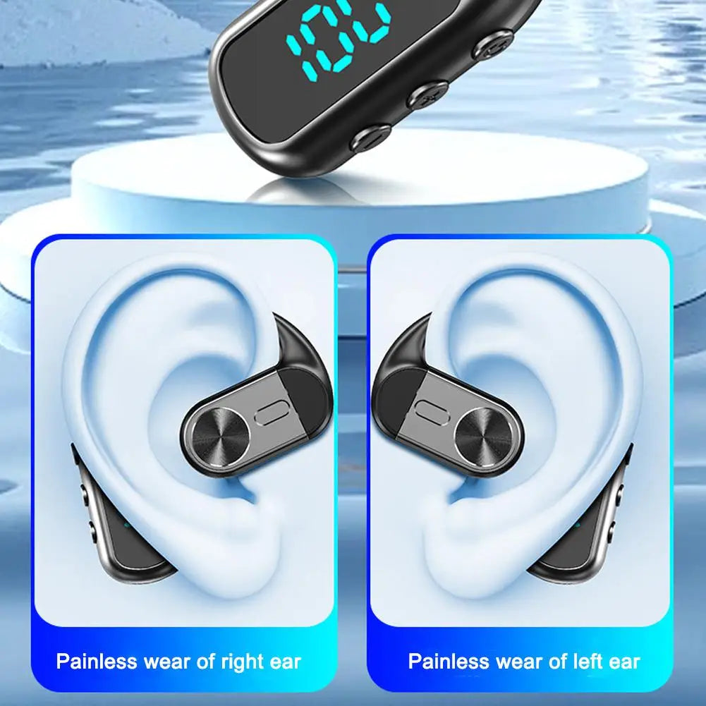 Single Earphones Long Standby Business Headphones Waterproof Rotation Mono Headset Outdoor Call Bluetooth Wireless Earbuds