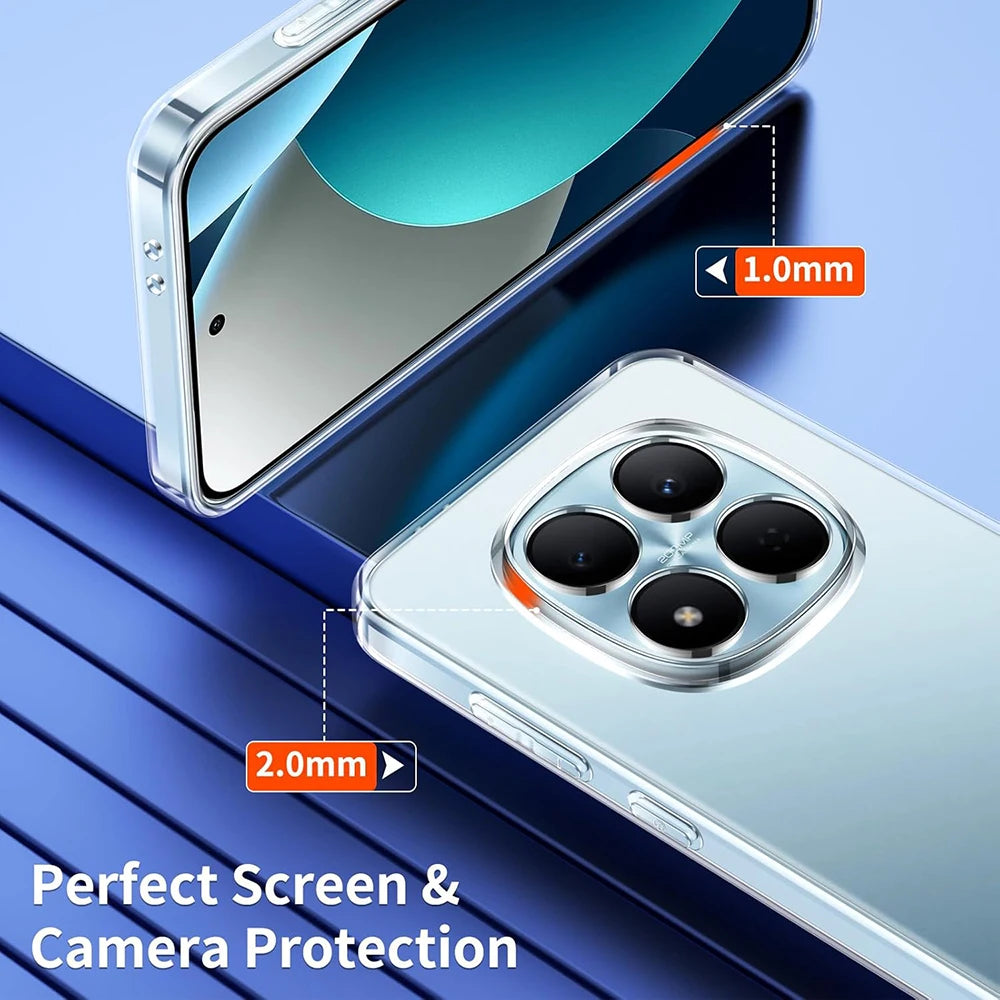 Ultra Thin Silicone Soft Case For Xiaomi Redmi Note 15 Pro Plus Pro+ 4G 5G Clear Transparent Shell Shockproof Slim TPU Cover