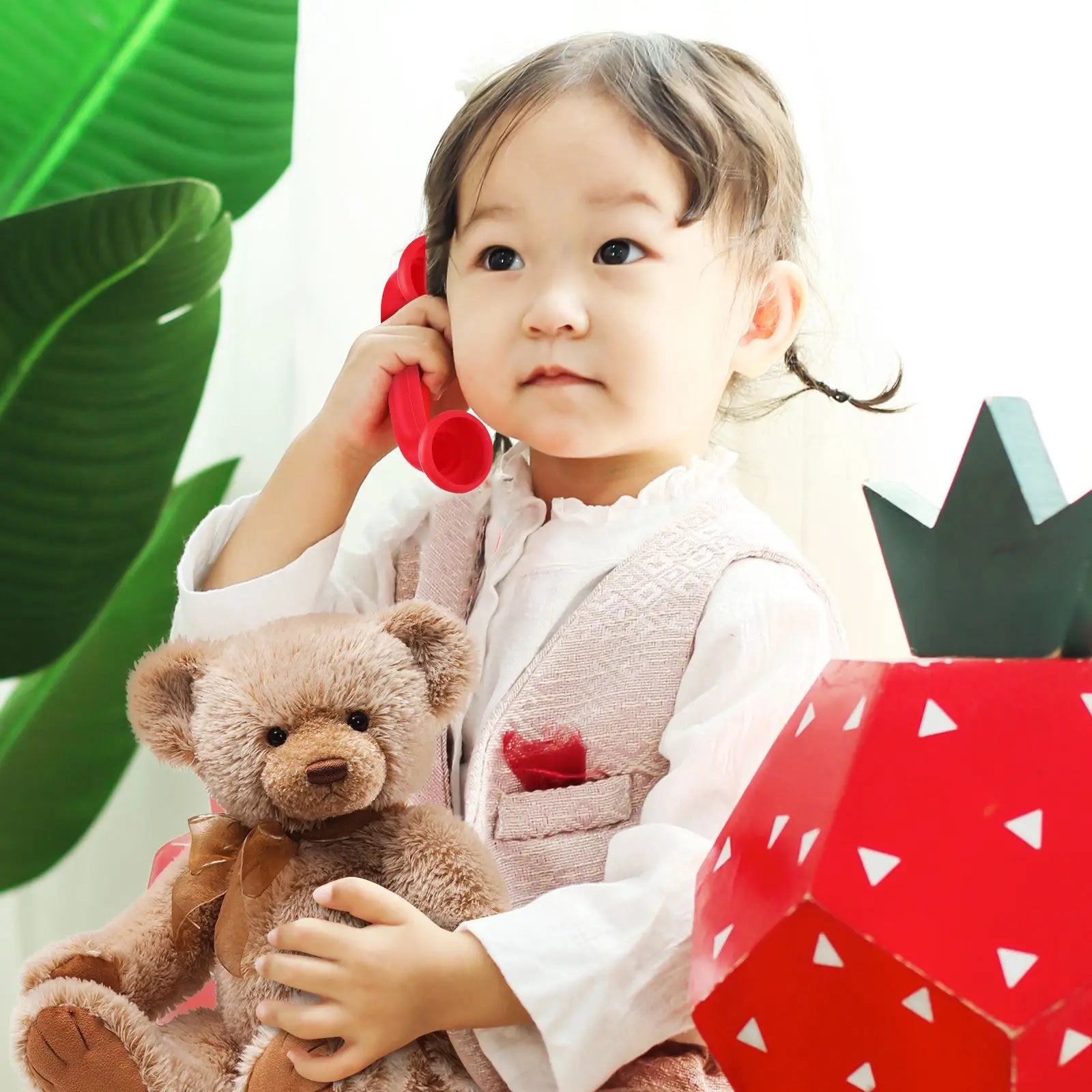 8pcs Toddler Whisper Phones Toy Plastic Whisper Phone photo Props Party Game Whisper Phone Prop multiuse Kids Phones Reading Toy