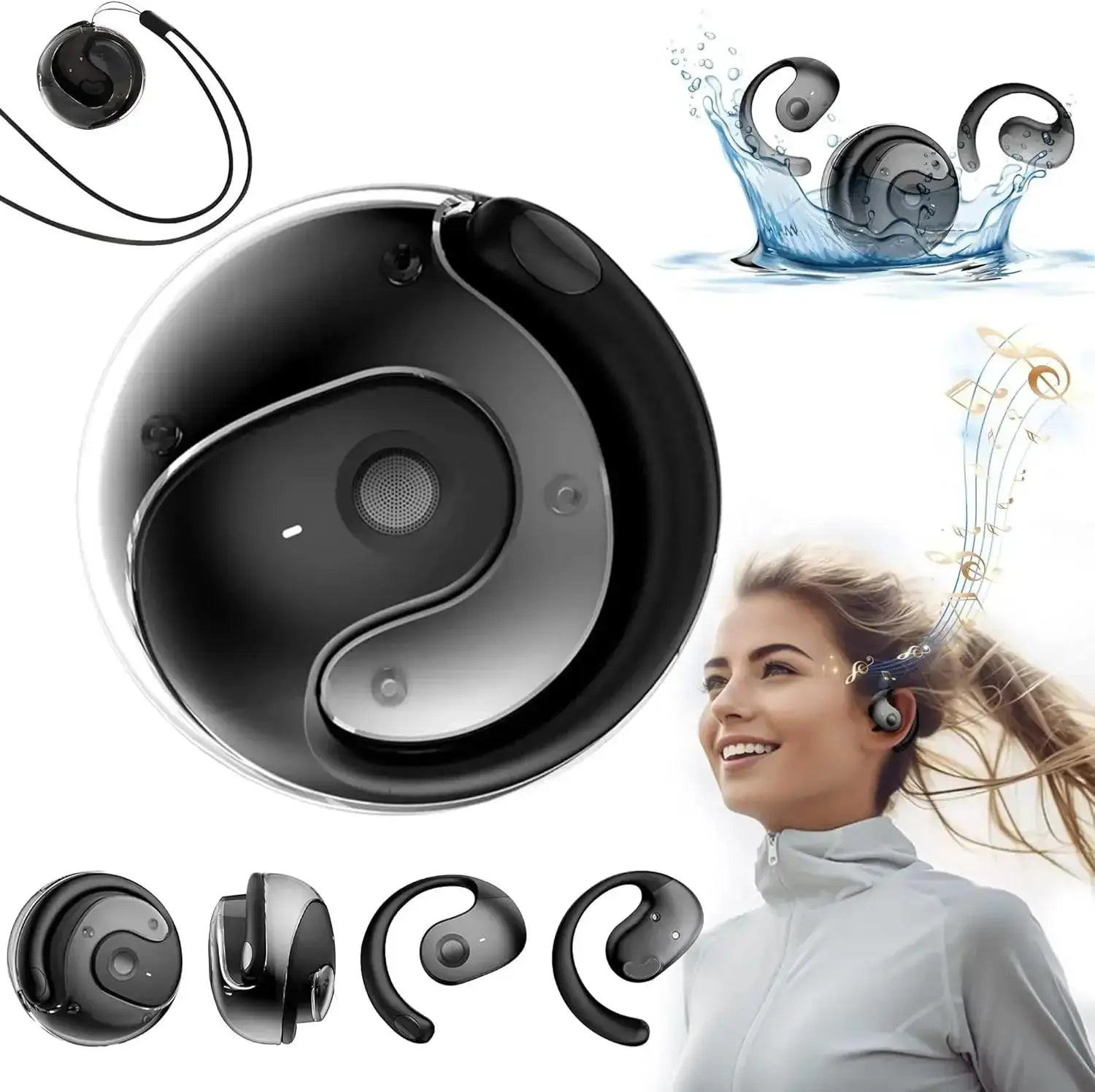 Wireless Headphones Bluetooth Headset HiFi Stereo Sound Earphones Sports Music Waterproof Earbuds For iPhone Huawei OnePlus OPPO