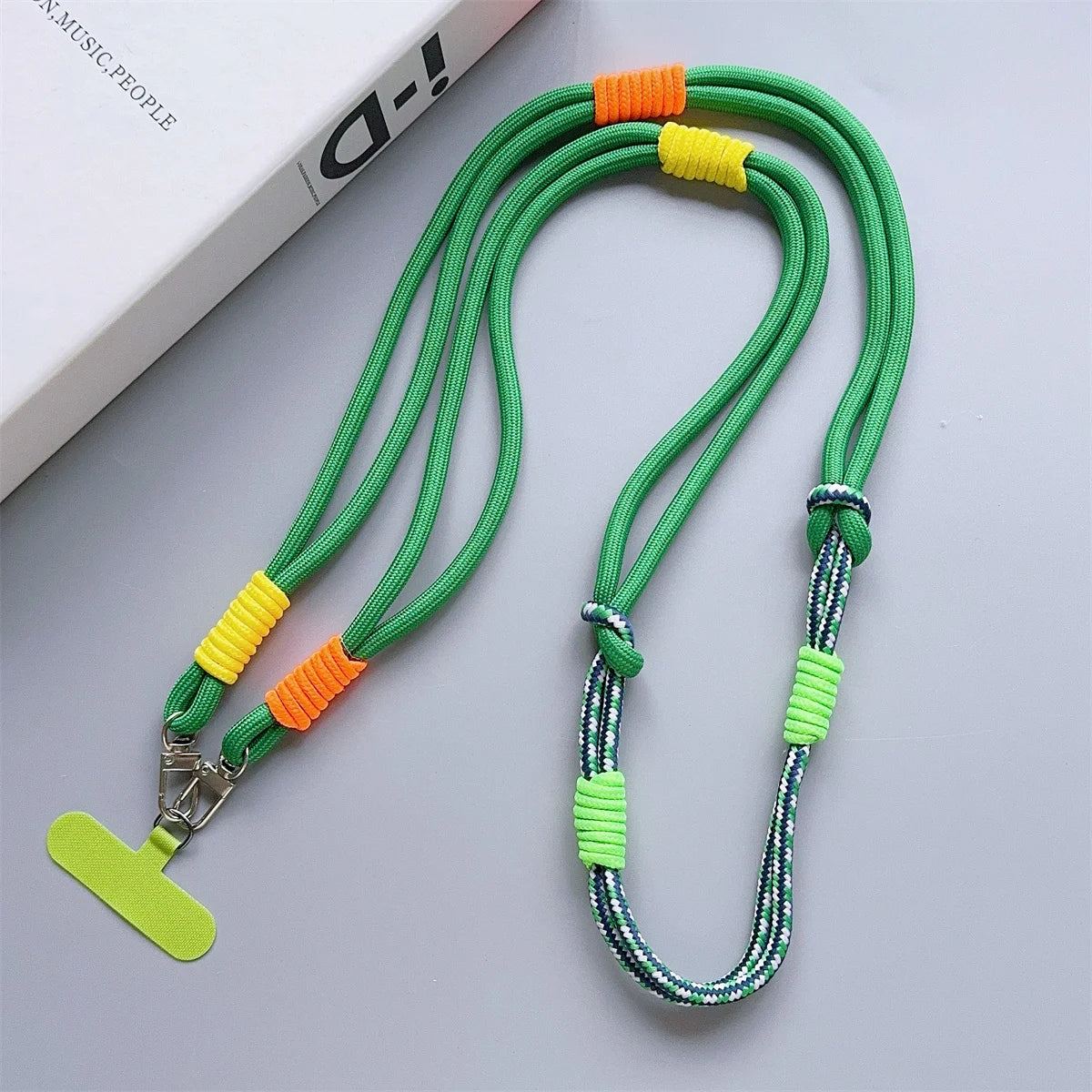 Personalized Trend Double Color Mobile Phone Universal Lanyard Diagonal Span Long Rope Shoulder Strap Rope Fashion Rope