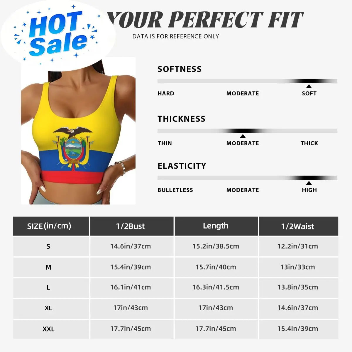 2026 Ecuador Flag Print Women Activities Sports Vest Yoga Vest Workout Vest for Women Lightweight Trendy