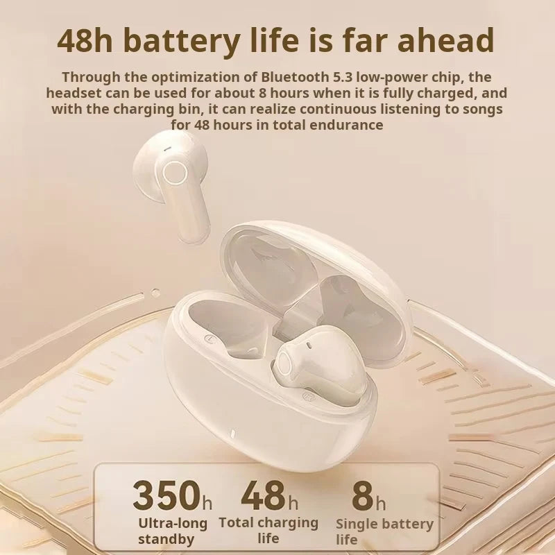for iPhone 16 15 Plus 13 mini 14 Pro Max XR Xs TWS Wireless Headphones Bluetooth 5.3 wireless Bluetooth headset e-sports tour