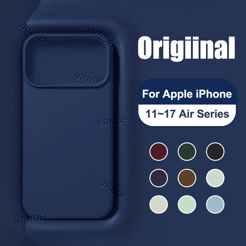 Luxury Case For iPhone 17 16 15 14 13 12 11 Pro Max Simple Cute Cover For iPhone Air 16 15 14 Plus Protective Cases Accessories
